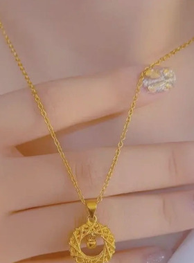 热销款高颜值莫比乌斯织梦网项链显温柔气质耐看百搭吊坠洋气颈链