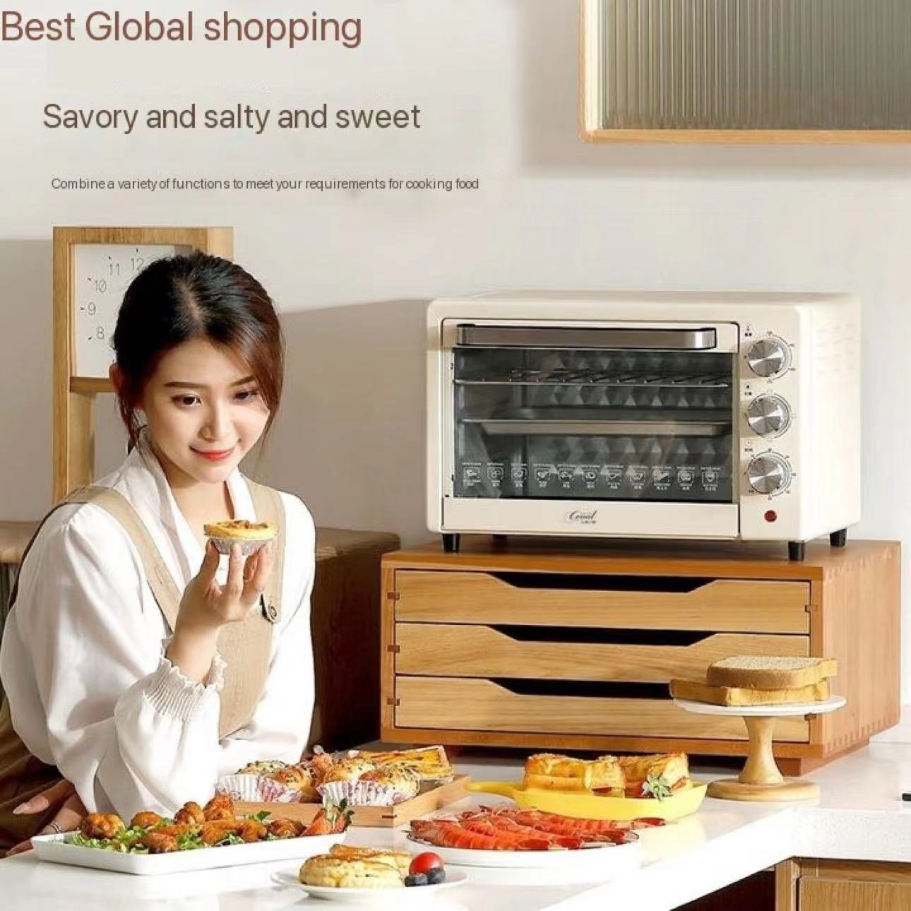 Electric Oven Household Toaster cooker baking Chicken 23L - 图0