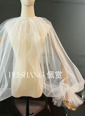 新娘手套长款套头披肩