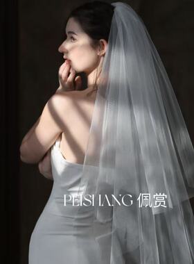 婚礼高透复古米色旅拍道具V841