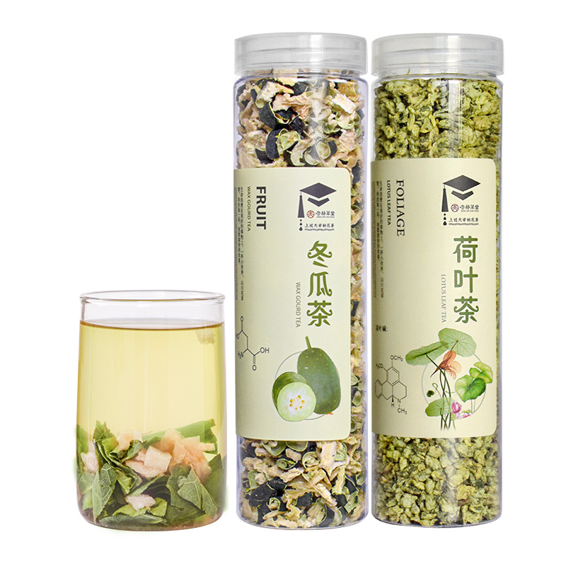 杏林草堂冬瓜荷叶茶花茶组合养生茶旗舰店正品冬瓜皮干泡水喝的刮 - 图0