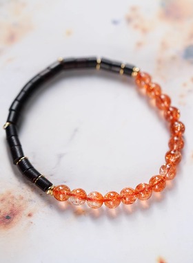 无同 赤耀金乌 金太阳小叶紫檀手钏手链