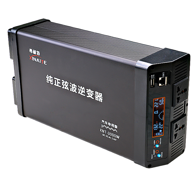 希耐特纯正弦波逆变器12v24v48V转220v房货车载3000W大功率转换噐 - 图3