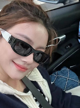 2025夏季新款黑白色高级感墨镜女