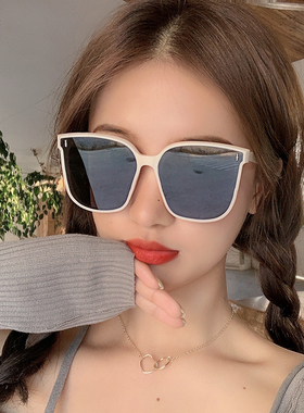 gm太阳镜米白男大脸显瘦小solof