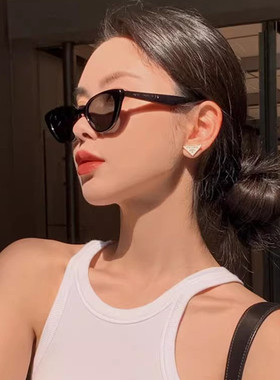 三角形欧美风支持配近视网红复古