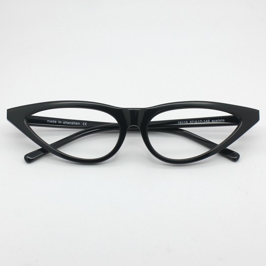 European and American triangle cat eye plate niche glasses frame for women