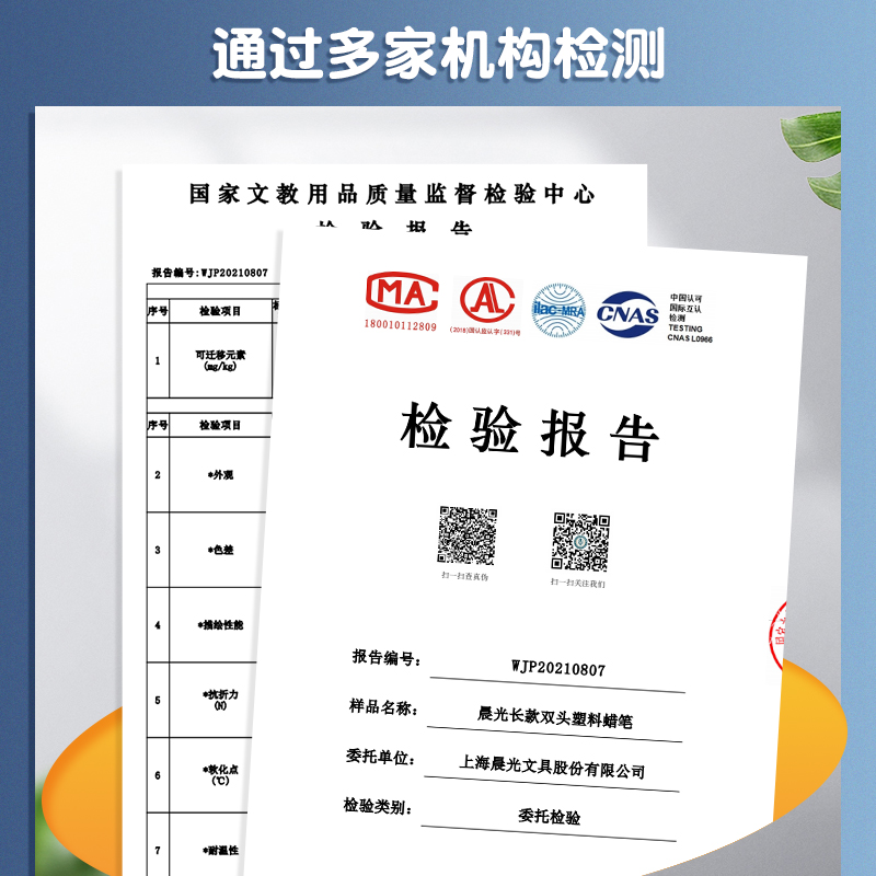 晨光蜡笔安全无毒不脏手塑料油画棒双头diy画画笔儿童幼儿园宝宝专用小学生美术可水洗套装不粘手的腊笔36色