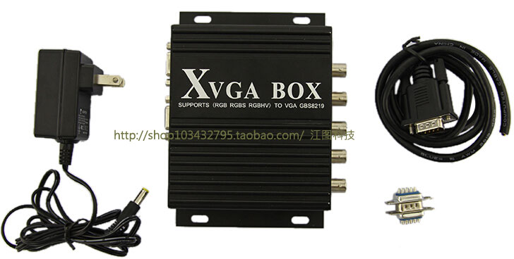 新版GBS-8219  XVGA BOX RGB转VGA -RGBS转VGA -RGBHV转VGA - 图0