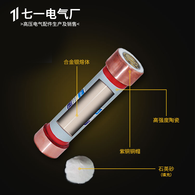 工厂熔断器 RN2-10/12KV/0.5A 1A2A3A4A5A-25A高压限流熔断器 - 图2