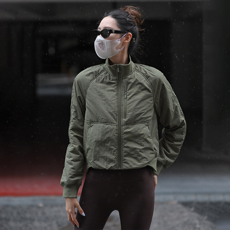 Beemen防泼溅运动外套女棉服外穿休闲健身秋冬季保暖开衫瑜伽上衣,淘宝优惠券,粉丝福利购,淘宝优惠卷