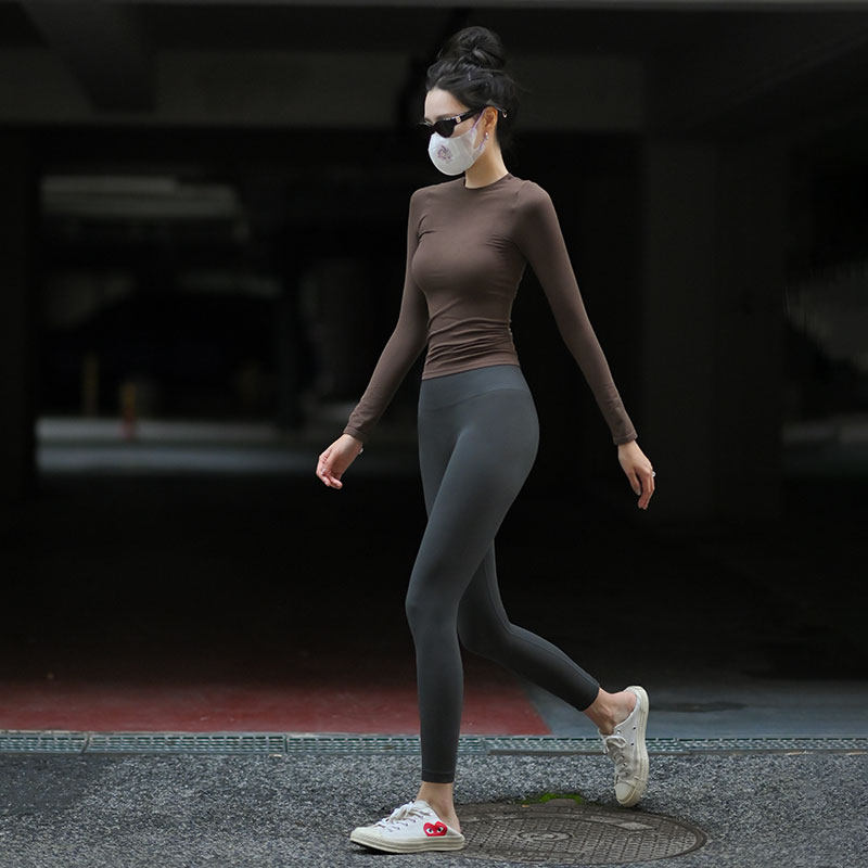 Beemen无缝一体织瑜伽服女上衣2026新款外穿速干高弹螺纹运动长袖,淘宝优惠券,粉丝福利购,淘宝优惠卷