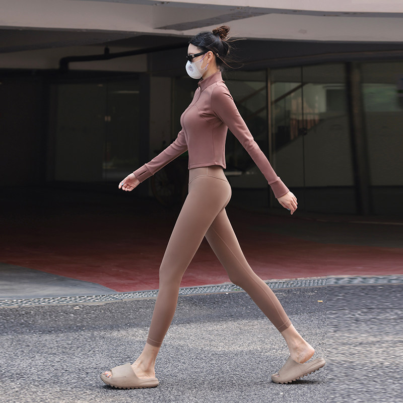 Beemen瑜伽服上衣女外穿健身加绒加厚秋冬季户外立领长袖运动外套,淘宝优惠券,粉丝福利购,淘宝优惠卷