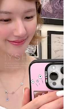 赵露思同款项链 精致锆石锁骨链女士配裙子轻奢小众配饰简约百搭