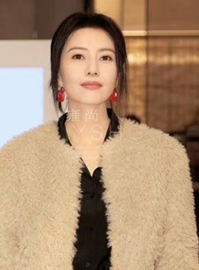 高圆圆同款耳环 红色珐琅耳饰气质高级感耳钉女滴柚小众设计新款