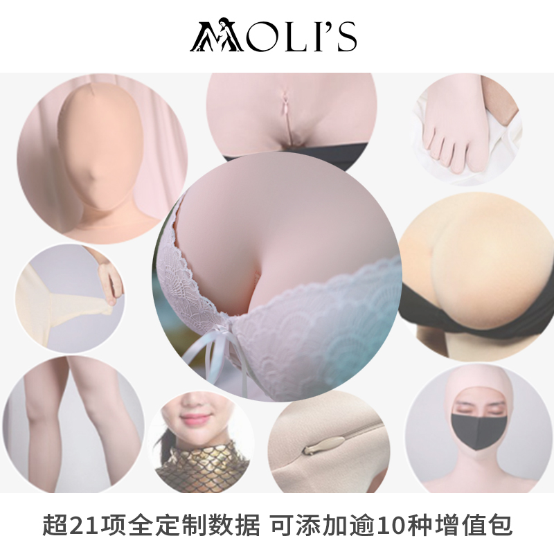 Moli's Zentai莫丽斯极厚+500克拉绒12800D肉色连体全包紧身衣-图1