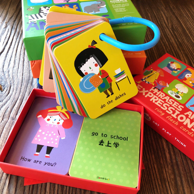 美乐儿童识字卡片英语学习早教益智撕不烂启蒙认知中英文单词闪卡_虎窝淘