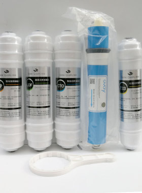 汉尔顿净水器滤芯HRD-RO75/100反渗透冷热一体纯水机PP活性炭10寸