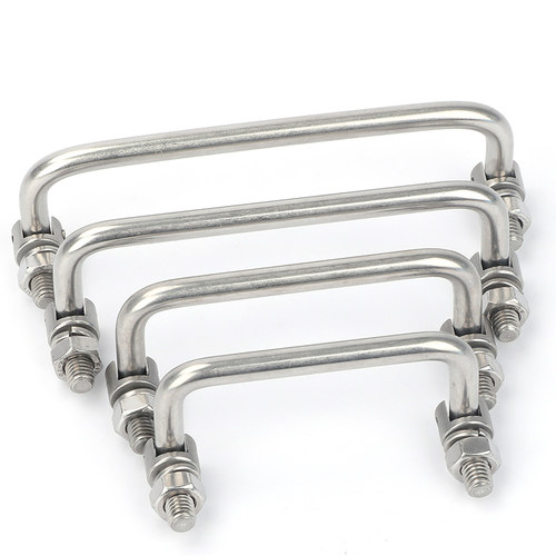 LS506-2 折叠活动小拉手电柜箱威图柜消防箱柜门把手M6碳钢铁提手 - 图0