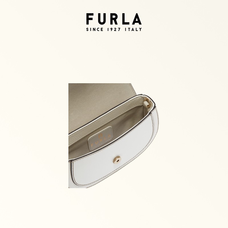 【甄选礼遇】FURLA芙拉CLUB 2牛皮迷你女士通勤斜挎链条包马鞍包,淘宝优惠券,粉丝福利购,淘宝优惠卷