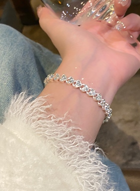 然后我们跳舞了超闪锆石轻奢手链