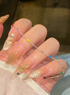 彩虹豆豆手链女春夏气质甜美