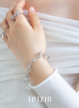 INIZIO无限联结手链白水晶黑玛瑙