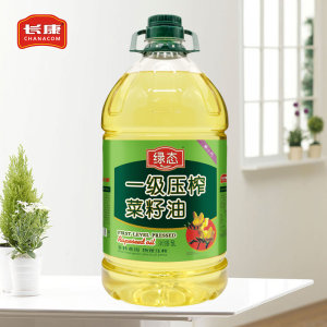 长康一级压榨菜籽油非转基因压榨5L升家用清香食用油官方旗舰店