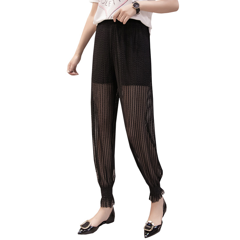 防蚊裤大人大码夏胖mm宽松灯笼裤子 珂莉芬休闲裤