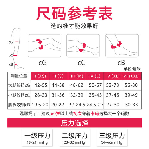 德国进口ofa奥法一级医用预防静脉曲张弹力袜血栓孕妇护士压力袜 - 图3