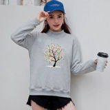 Бархатная хлопковая зимняя толстовка, утепленная куртка, в корейском стиле, высокий воротник, оверсайз