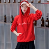 Хлопковый демисезонный пуховик, лонгслив, толстовка с капюшоном, в корейском стиле, большой размер