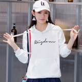 Хлопковый демисезонный пуховик, лонгслив, толстовка с капюшоном, в корейском стиле, большой размер