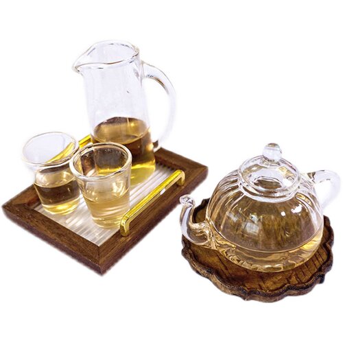 迷你食玩blythe娃屋ob11水壶6分小布玻璃茶壶水杯娃屋场景摆件BJD - 图3