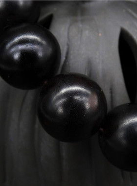 沉香印尼乌木顺纹男女款佛珠手链