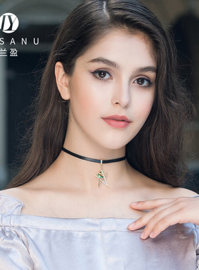 兰盈奥地利水晶星星项链