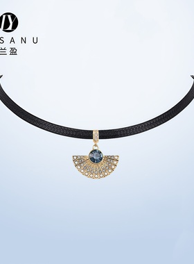 兰盈奥地利水晶锁骨链轻奢小众