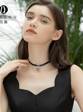 兰盈奥地利水晶choker项链锁骨链