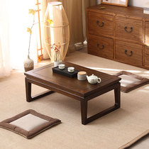 Day-style tatami tea table modern minimalist home kang table solid wood floating window table balcony terrace Zen meditation dwarf table