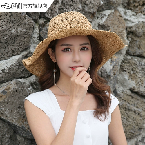 Японская соломенная шляпа Pti Женская летняя солнечная шляпа Собственная шляпа пляж