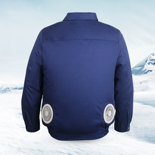 Летнее охлаждение кондиционера подходит для одежды с поклонниками. Зарядка работников, охлаждение, сварочный работник, защита труда, мужская рабочая одежда