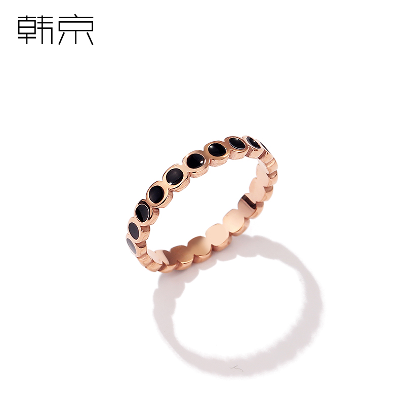 韩京小众设计戒指女时尚个姓韩版网红食指戒指环潮人钛钢装饰戒子 韩京小众设计戒指女时尚个姓韩版网红食指戒指环潮人钛钢装饰戒子