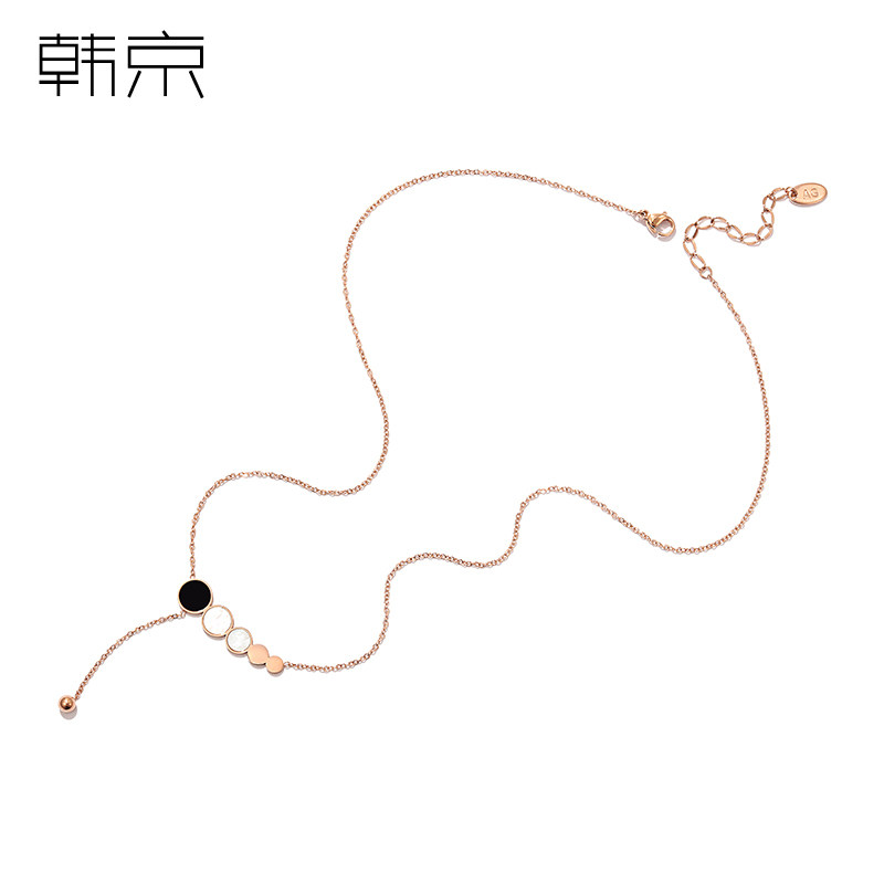 韩京贝壳女韩版潮人吊坠ins锁骨链 韩京饰品项链