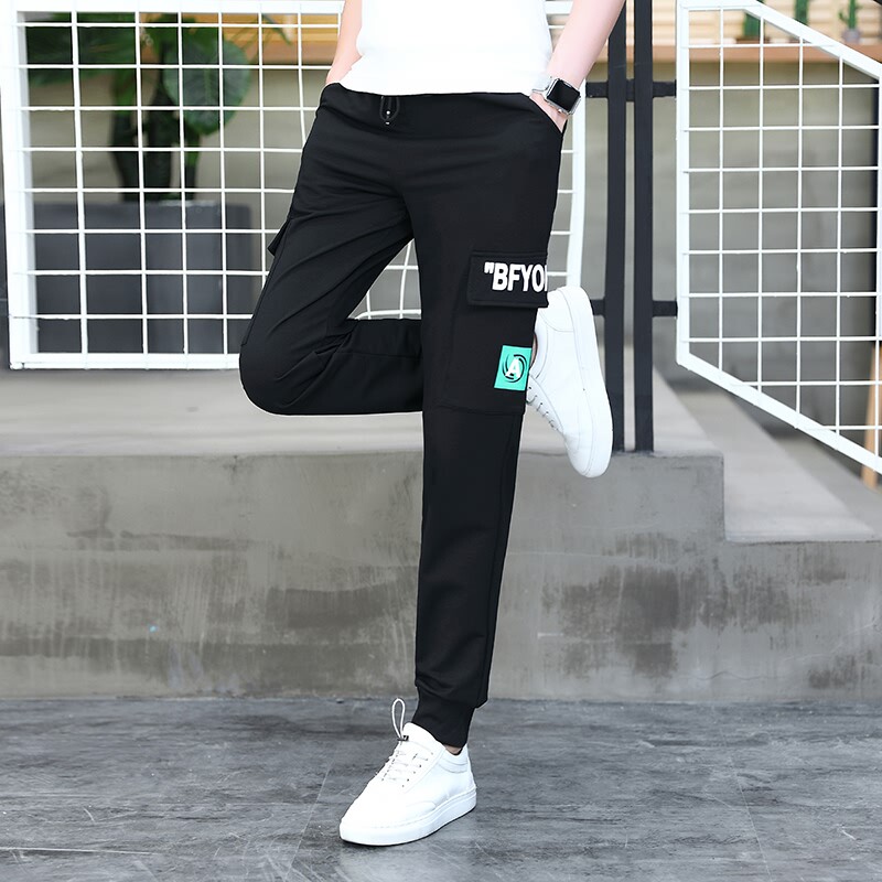 秋冬季青少年潮流休闲男孩运动裤 外叁休闲裤