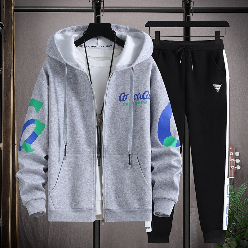 青少年春秋款男孩开衫高中学生卫衣 外叁卫衣