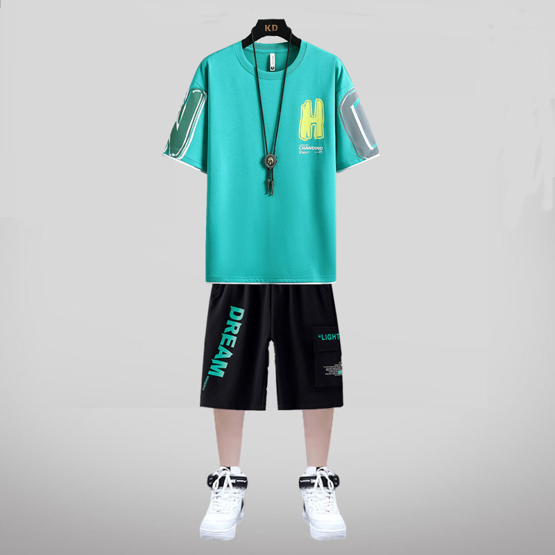 青少年夏季短袖男孩12-15 13 14 t恤 外叁T恤