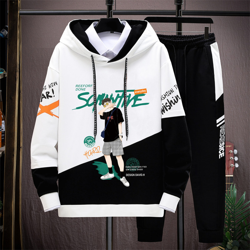 青少年春秋款男孩高中学生秋装卫衣 外叁卫衣