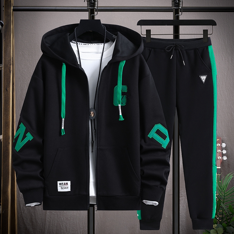 青少年春秋款男孩开衫高中学生卫衣 外叁卫衣