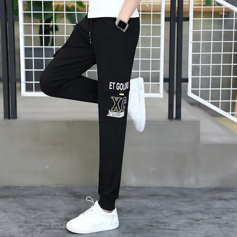 秋冬季青少年潮流休闲男孩运动裤 外叁休闲裤