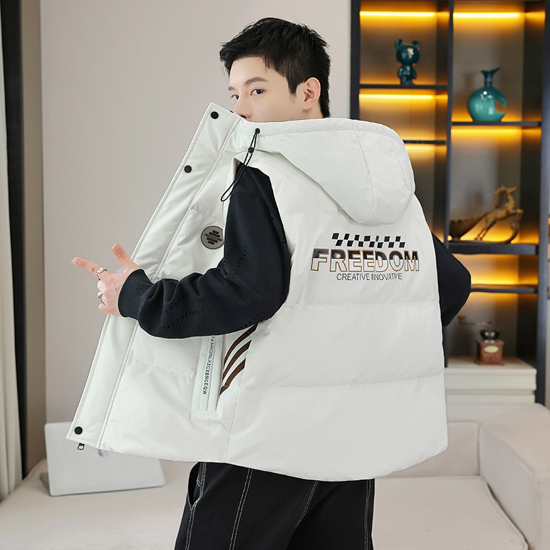 2025新款冬季马甲男青少年加厚棉服背心初中高中学生大童坎肩外套,淘宝优惠券,粉丝福利购,淘宝优惠卷